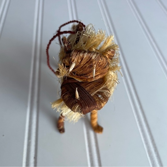 African Tribal Native Voo Doo Ornament Handmade Brown - Picture 8 of 10